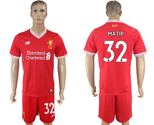 Liverpool #32 Matip Red Home Soccer Club Jersey - Click Image to Close